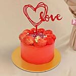 24 Carnations love Bouquet with Cake