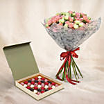 Joy of Love Spray Roses Bouquet with Chocolates