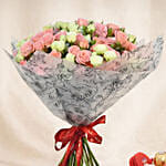 Joy of Love Spray Roses Bouquet with Cake