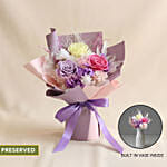 Lilac Dreams Forever 2 in 1 bouquet with built-in vase