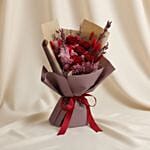 Valentines Preserved Roses 2 in 1 bouquet with built-in vase