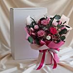 Timeless Love Valentine 2 in 1 bouquet with built-in vase