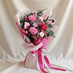 Timeless Love Valentine 2 in 1 bouquet with built-in vase