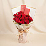 12 Roses and Chocolates Bouquet