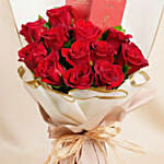 12 Roses and Chocolates Bouquet