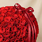 199 Red Roses Basket Gift Arrangement