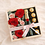 Roses, Rochers and Moet Mini Gift Box