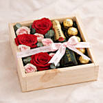 Roses, Rochers and Moet Mini Gift Box