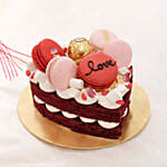 Valentine's Whispers Of Roses with Cake Combo