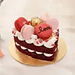 15 Red Roses Bouquet for Valentine's Day with Cake