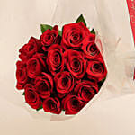 15 Red Roses Posy for Valentine's Day
