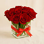 15 Red Roses Vase for Valentine's Days
