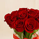 15 Red Roses Vase for Valentine's Days