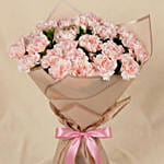 24 Carnations love Bouquet for Valentine's Day