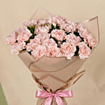 24 Carnations love Bouquet with Chocolates For Vday