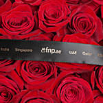 99 Valentine's Day Red Roses Bouquet