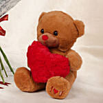 Joy of Love Spray Roses Bouquet with Teddy for Valentine's