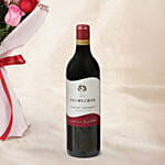 Love Expresssion Roses Bouquets with Wine