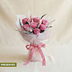 Pink Preserved Rose Bouquet Valentine's