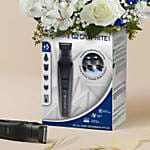 Remington Male Trimmer Kit with Blue n White Flowers Combo Gift
