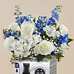 Remington Male Trimmer Kit with Blue n White Flowers Combo Gift