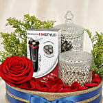 Remington R4000 Rotary Shaver with Elegant Floral Tray Bundle