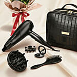 Remington Style Edition Hair Dryer Gift Set with Red Roses Bundle