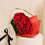 Rosy Reverie 18 Roses Bouquet for Valentine's Day