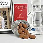 Russell Hobbs Inspire White Coffee Indulgence Gift Hamper For Vday