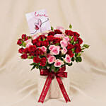 Spray Roses in Premium Ceramic Vase for Valentine