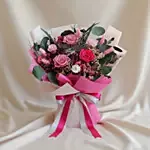 Timeless Love Valentine's 2 in 1 bouquet with built-in vase