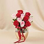 Valentine Rose Affection Vase Arrangement