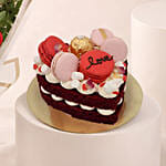 Valentine's 9 Roses Bouquet with Cakes