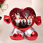 Valentine's Day 9 Roses Bouquet with Cushion