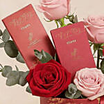 Valentine's Day Roses and Chocolate Box