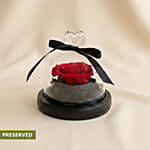 Valentine's Days Forever Red Rose in Glass Dome
