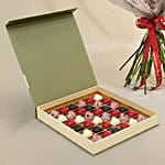 Carnation & Red Roses Bouquet with Chocolates