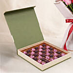 Love Expresssion Roses Bouquets with Chocolates