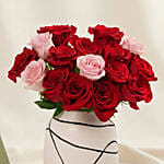 Blush of Love Roses and Chocolates for Valentine's