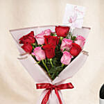 Love Expresssion Roses Bouquets and Wine