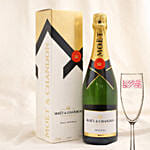 Moet With Love Print Glasses