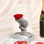 Valentine Gift Set With Wine