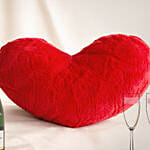 Moet Wine, Glasses and Heart of Love Plushy