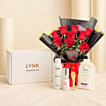 Romantic Red Roses & Spa Gift Set