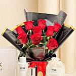 Romantic Red Roses & Spa Gift Set