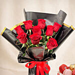 Valentine's 9 Roses and Cake Combos