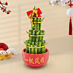 3 Layer Bamboo In Chinese New Year Theme Pot