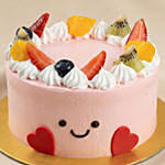 Jellycat Theme Cake with Fresh Fruits & Cream