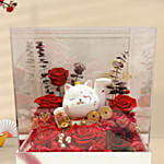 Lucky Fortune Cat Floral Box