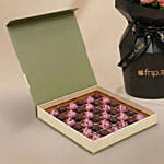 Roses Blush for Valentines with Chocolates